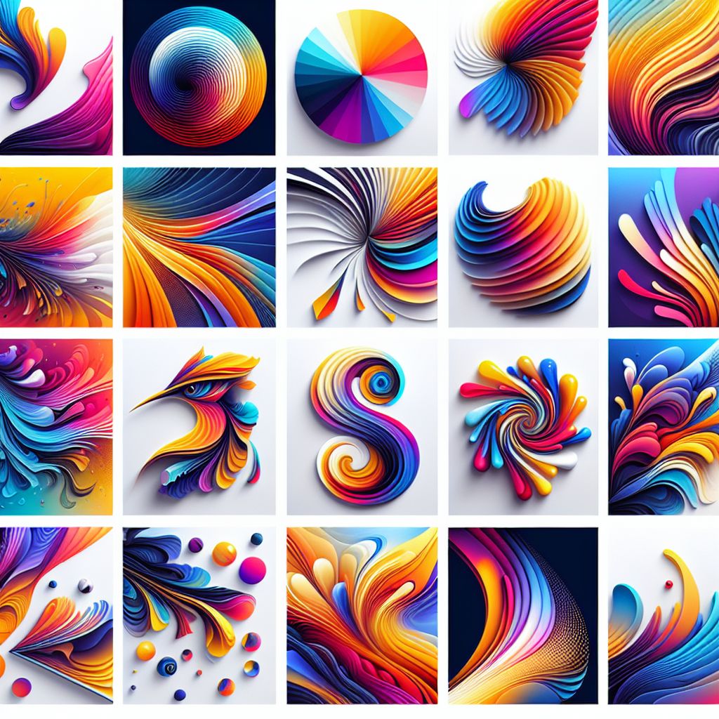 Ventures in illustration style with gradients and white background